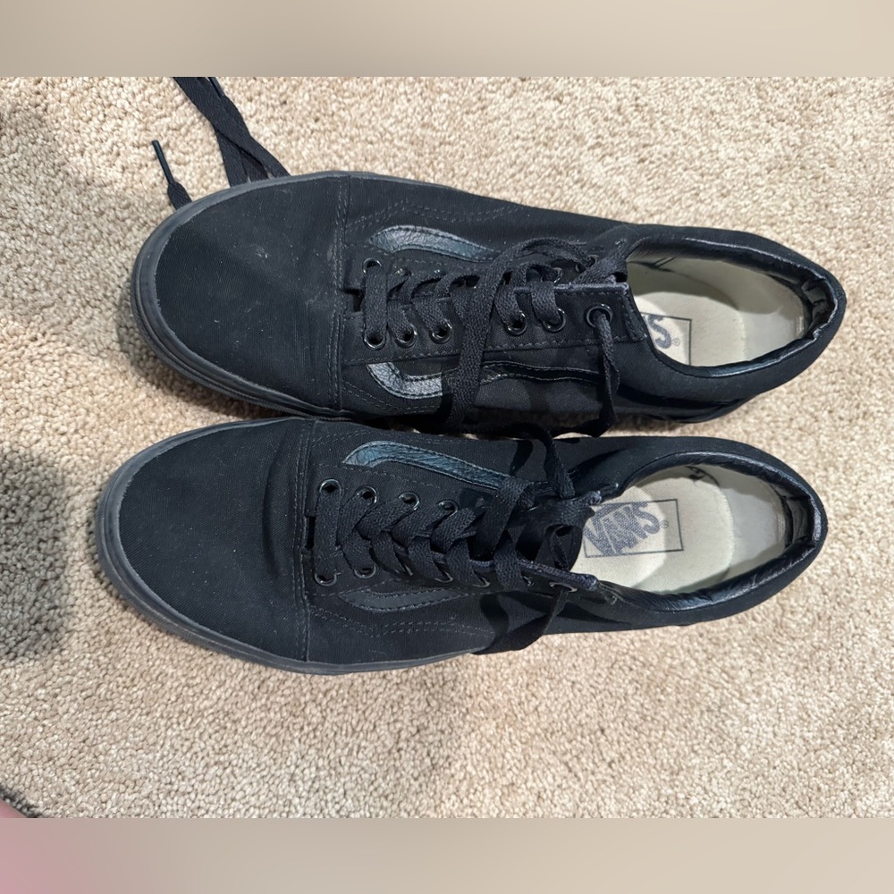 Vans Black Sneakers Low-Top Lace-Up